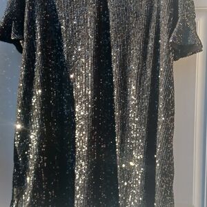CeCe Black Sequin dress, 2X